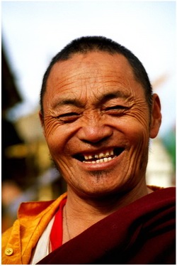 Happy monk